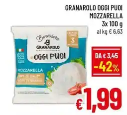 Famila Market Benessere Granarolo oggi puoi mozzarella offerta