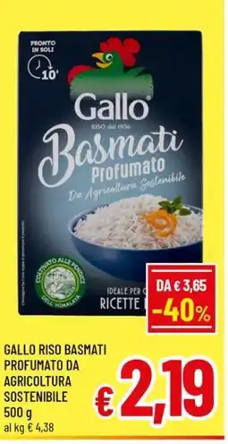 Famila Market Gallo Riso Basmati Profumato offerta