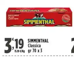 Rossotono Carrefour Simmenthal Classica offerta