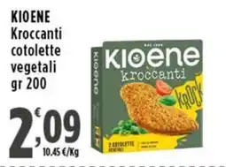 Rossotono Carrefour Kioene Kroccanti cotolette vegetali offerta