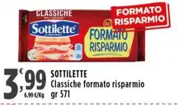 Rossotono Carrefour Sottilette Classiche offerta