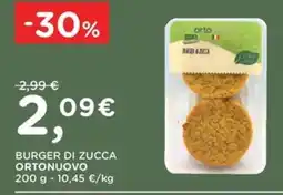 Orvea Burger di zucca Ortonuovo offerta