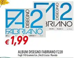 Galassia Album disegno Fabriano F220 offerta