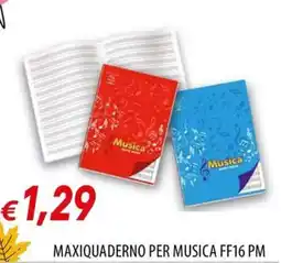 Galassia Maxiquaderno per musica offerta