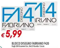 Galassia Blocco disegno Fabriano F420 offerta