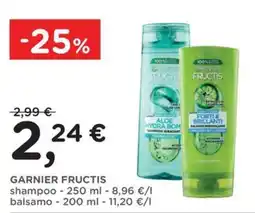 Orvea Garnier Fructis shampoo balsamo offerta