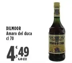 Rossotono Carrefour Dilmoor amaro del duca offerta