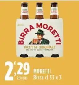 Rossotono Carrefour Birra Moretti offerta