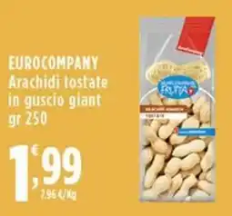 Rossotono Carrefour Arachidi tostate in guscio giant offerta