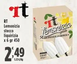 Rossotono Carrefour RT Lemonizia stecco liquirizia offerta