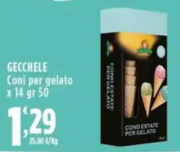 Rossotono Carrefour Gecchele Coni per gelato offerta