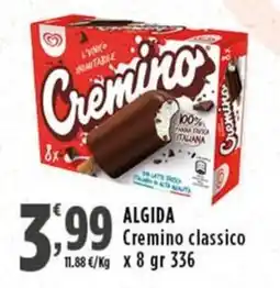 Rossotono Carrefour Algida Cremino classico offerta