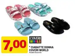 DPiù Ciabatte donna Coveri World offerta