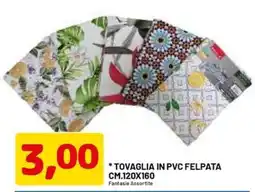 DPiù Tovaglia in pvc felpata offerta