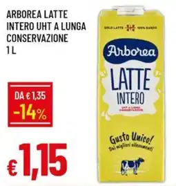 IperFamila Arborea latte intero offerta