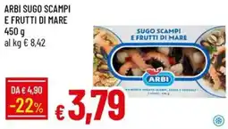 IperFamila Sugo scampi e frutti di mare Arbi offerta