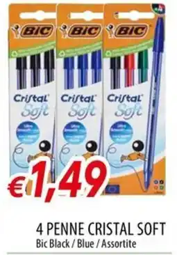 Galassia Penne Cristal Soft Bic offerta