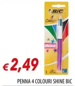 Galassia Penna 4 Colouri Shine Bic offerta