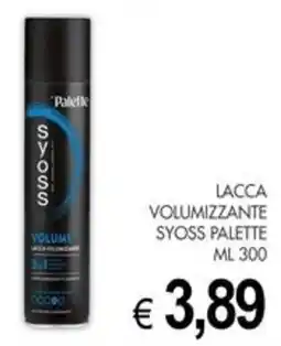 PrestoFresco Lacca volumizzante Syoss Palette offerta