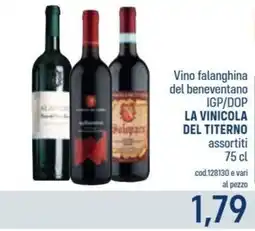 Talento Professional Store La Vinicola Del Titero Vino falanghina del beneventano IGP/DOP offerta