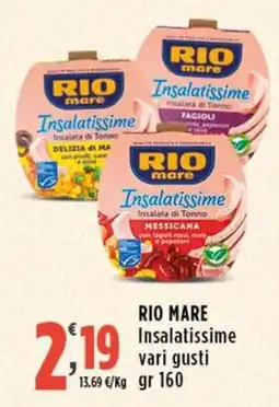 Rossotono Carrefour Rio mare Insalatissime offerta