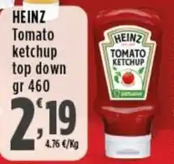Rossotono Carrefour Heinz Tomato ketchup top down offerta