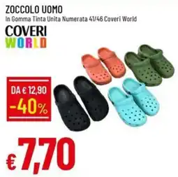 IperFamila Zoccolo uomo Coveri World offerta