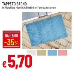 IperFamila Tappeto bagno in microfibra Miami offerta