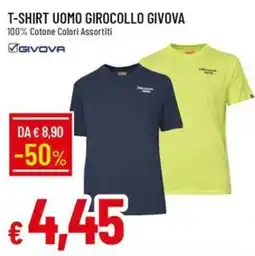 IperFamila T-shirt uomo girocollo Givova offerta