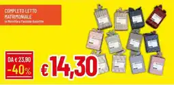IperFamila Completo letto matrimoniale in microfibra fantasie assortite offerta