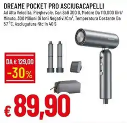 IperFamila Dreame pocket pro asciugacapelli offerta
