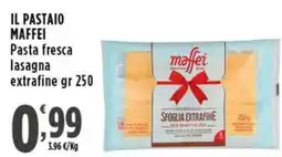 Rossotono Carrefour Il Pastaio Maffei Pasta fresca lasagna extrafine offerta
