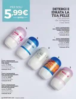 Cristian Lay Deodorante roll-on antitranspirante offerta