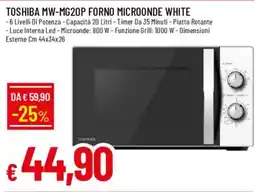 Galassia Toshiba forno microonde white offerta