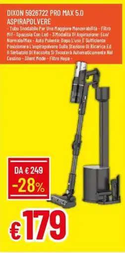 Galassia Dixon Aspirapolvere Pro Max 5.0 offerta