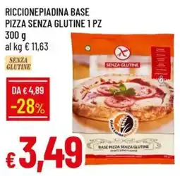 IperFamila Riccione piadina base pizza senza glutine offerta