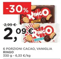 Orvea 6 porzioni cacao, vaniglia Ringo offerta