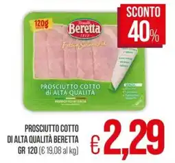 PrestoFresco Prosciutto cotto di alta qualità Beretta offerta