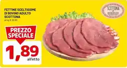 DPiù Fettine sceltissime di bovino adulto Scottona offerta