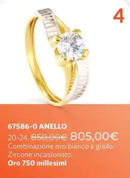 Cristian Lay Anello Oro 750 millesimi offerta