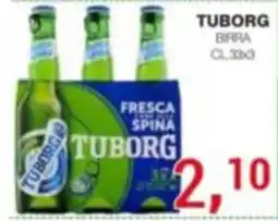Supermercati Spesa Mia Tuborg birra fresca spina offerta