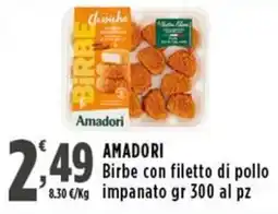 Rossotono Carrefour Amadori Birbe con filetto di pollo offerta