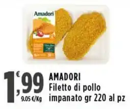 Rossotono Carrefour Amadori Filetto di pollo impanato offerta