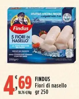 Rossotono Carrefour Findus Fiori di nasello offerta