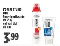 Rossotono Carrefour L'Oréal Studio Line Spray iperfissante offerta