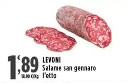 Rossotono Carrefour Levoni Salame san gennaro offerta