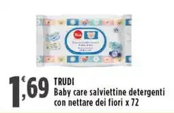 Rossotono Carrefour Trudi baby care salviettine detergenti offerta