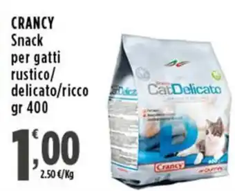 Crancy Snack per gatti rustico/delicato/ricco