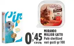 Rossotono Carrefour Morando Miglior Gatto Patè sterilized offerta