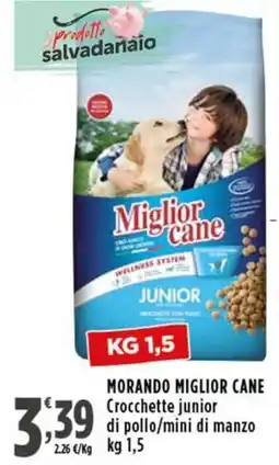 Rossotono Carrefour Morando miglior cane crocchette junior di pollo/mini di manzo offerta